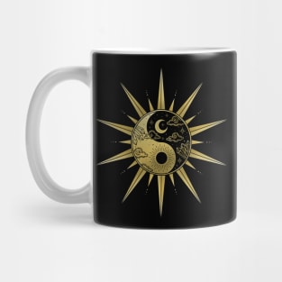 Crystal Yin Yang Sunburst Mug